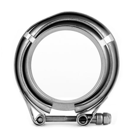 

2.75 Inch Turbo Exhaust Down Pipe Stainless Steel V Band Clamp 2pcs Flange Kit