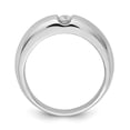 thumbnail image 2 of 14k White Gold A Diamond men's band Y1448A, 2 of 5