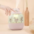 thumbnail image 2 of Feltree Mini Humidifiers Cute Micrometer Mist Humidifier, with Light, Carousel Box, for Office Home Desk, 2 of 8