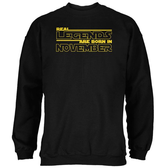 Real Legends are Born in November Mens Sweatshirt Black LG