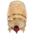 thumbnail image 4 of 1 juego de barril de madera para cerveza, vino, añejamiento, almacenamiento de cerveza para fiestas, 0,8 L, 4 of 7
