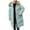 Blue, variant on Patlollav Womens Winter Fashion Tooling Long Slim Hooded Cotton Jacket Coat
