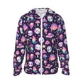 thumbnail image 1 of Balery Skull mushroom space Sudadera ligera de manga larga con capucha y protección solar UPF 50+ para hombre y mujer, ideal para pesca y running-X-Large, 1 of 7