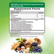 Mushroom Complex | 60 Gummies | 10 Mushrooms | Vegan, Non-GMO & Gluten Free | by Nature's Truth