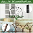 thumbnail image 5 of Patiojoy Metal Garden Trellis for Climbing Plants 2 Pack Fence Trellis Panels 87�� Tall Retro Style Cucumber Trellis, 5 of 9
