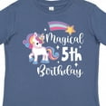 thumbnail image 4 of Inktastic Magical 5th Birthday Rainbow Unicorn with Star Boys or Girls Toddler T-Shirt, 4 of 5
