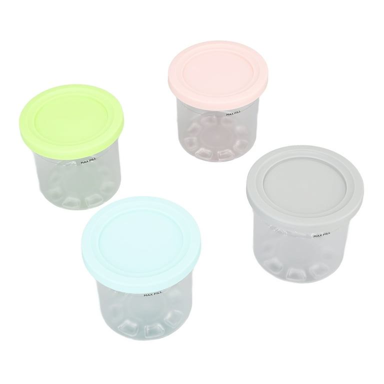 BOXOB 4pcs Ice Cream Pint Containers, Tubs Replacement for Ninja