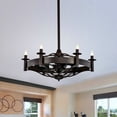 thumbnail image 2 of Warehouse of Tiffany Jule Contemporary Candelabra 32-Inch 3 Blade Lighted Ceiling Fan, 2 of 5
