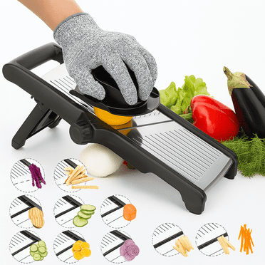 Swayvoo Stainless Steel Mandoline Slicer Vegetable Chopper Potato Slicer