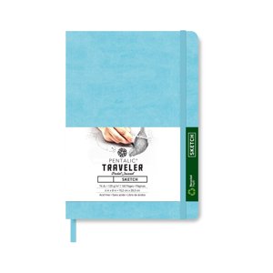 Pentalic Traveler Pocket Sketchbook, 160 Pages, Turquoise