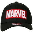 thumbnail image 2 of Marvel Teams 810070-small-medium Marvel Brand Logo Label New Era 39 Thirty Fitted Hat - Black - Small & Medium, 2 of 5