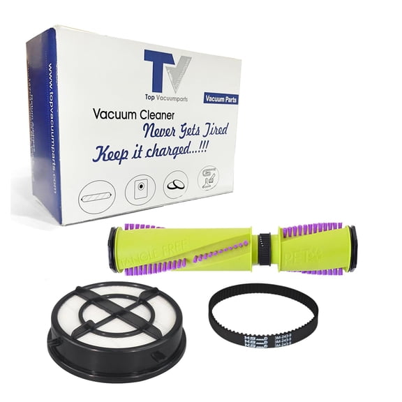 Replacement Kit for Bissell Pet Hair Eraser Turbo Plus Vacuum Cleaner 2281, 22813, 22818, 2461, 24619, 24613 Models Brushroll, Belt, and filter kit