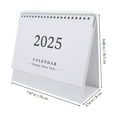 thumbnail image 3 of FRCOLOR Lightweight White Decorative Desk Calendar for Daily Office Use, 3 of 4