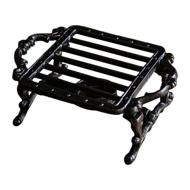 Calentador de tetera, calentador de platos, resistente candelabro creativo de hierro fundido, soporte para velas de té Estilo C