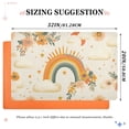 thumbnail image 6 of Yayeee Doormat for Inside 20"x32" Absorbent Low-Profile Washable Non-Slip Rubber Backed Entryway Rug, Retro Rainbow, 6 of 8