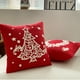 thumbnail image 5 of Juego De Cojines Navideños Con Copos De Nieve Árbol De Navidad Cojín De Decoración Para Salón De Color Liso Cojín Navideño Jacquard, 5 of 7