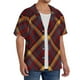 thumbnail image 2 of Fotbe Buffalo Check Plaid Camisa Estampada de Manga Corta para Hombre, Casual de Verano, Estilo Playero, Sin Arrugas-4X-Large, 2 of 5