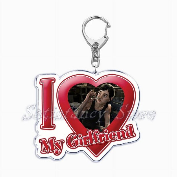 Hor The Last of Us Game I Love My Boyfriend, llavero para mujer, Joel Ellie, llavero, anillo, joyería, regalos para fanáticos