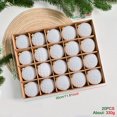thumbnail image 7 of OAVQHLG3B 20 Pcs Velvet Christmas Balls Flocked Christmas Tree Ornaments Plastic Balls Xmas Decorative Hanging Ornaments Christmas Tree Decoration 2.4 Inch, 7 of 7