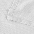 thumbnail image 6 of Superior Nobel Cotton Textured Chevron Woven Blanket, California King, White, 6 of 10