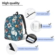 thumbnail image 3 of Vsdgher Christmas Snowman Gift Print Canvas Backpack Travel Rucksack Unisex Knapsack 15.7/17.7Inch Laptop Backpack for Work,College-Medium, 3 of 4