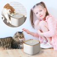 thumbnail image 3 of FACEGA Cat Water Fountain, Wireless Pet Fountain Battery Operated, Automatic Dog Water Dispenser with Quiet Pump Inside Stainless Steel Tray, Easy Clean, BPA-Free, 3 of 4