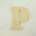 thumbnail image 4 of Package of 1, 16 Inch X 3/4" Thickness Baltic Birch Wood Letter P in The Goudy Heavy Font, Thick, Upper Case for Art & Craft Project, Made in USA, 4 of 4