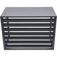 thumbnail image 3 of Air Conditioner Fence Panels AC Fence 4 Panels Outdoor Privacy Fence Covers, Condenser Protective Cover,Aluminum Alloy AC Privacy Screen Perfect to Trash Can Enclose Pool Equipment and A/C Units, 3 of 18