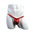 thumbnail image 2 of iOPQO Men's underwear Men's Comfortable Patent Leather Briefs Red One Size, 2 of 5