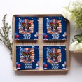 thumbnail image 4 of Patriotic Boxer Celebrates 4th of July Set of 4 Stone Coasters Boxers Dog Lover Gifts Idea 4x4in Absorbent Soapstone Coaster - 02009, 4 of 5