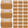 thumbnail image 1 of 50 cajas de papel pequeñas con ventana transparente para jabón casero, regalos de fiesta, cupcakes, manualidades, etc, 1 of 7