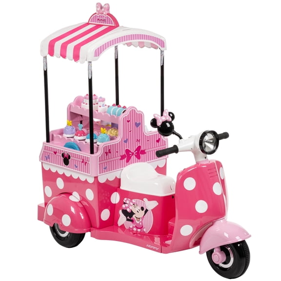 Huffy 6V Disney Minnie Mouse Bakery Kart Ride-On, Ages 3-7, Kids, Pink