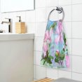 thumbnail image 6 of SKYSONIC Peony Flowers Watercolor Ultra Soft 2 PCS Towel Set, Highly Absorbent Hand Towels, 16"x28" Cotton Towels for Bathroom Hotel Gym Travel, Ideal for Daily Use, 6 of 7