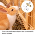 thumbnail image 5 of Unique Bargains 36.5 x 13.5mm Rabbit Waterer Automatic Poultry Drinker Feeder Duck-Mouth Type, Golden 10 Set, 5 of 5
