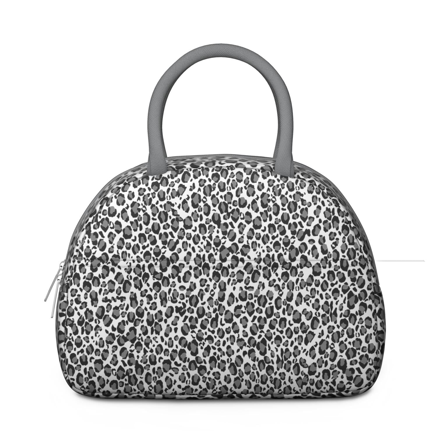 Leopard Print Lunch Bag for Women – Stylish Animal Pattern Tote with Spots and Glitter Details, Insulated & Leakproof, Fashion Lunch Box for Work or School