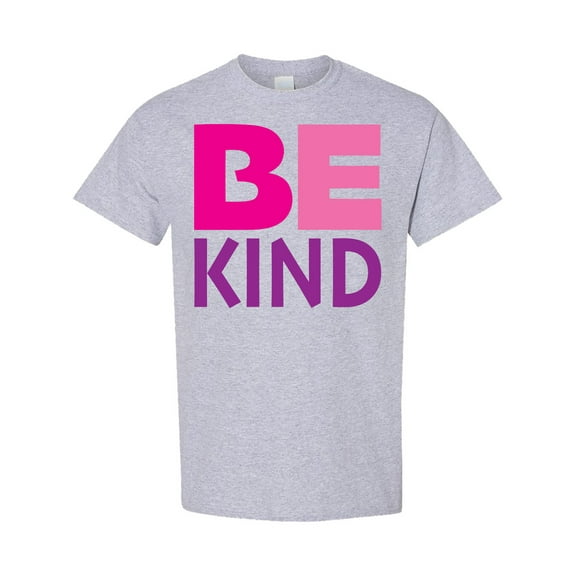 Inktastic Be Kind Logo in Pink and Purple T-Shirt