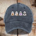 thumbnail image 1 of Ladies' Hard Top Baseball Cap High Top Big Head Circumference Cap Solid Color Hat Black Color Small Face Baseball Caps hats for men Blue, 1 of 3