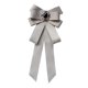 thumbnail image 1 of Broche de cinta con lazo preatado Salvador Corbatas de cinta gris, 1 of 10