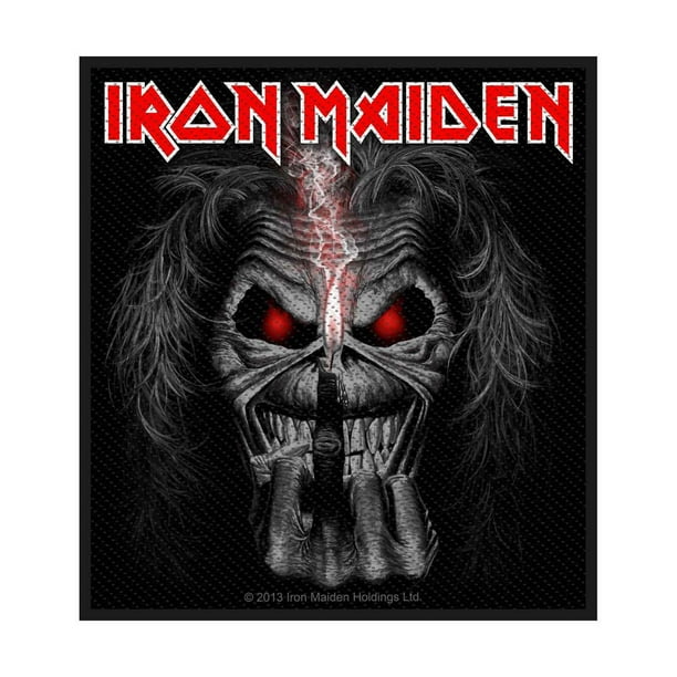 Iron Maiden - Parche Diseño Vela de Dedo Eddie (Negro)