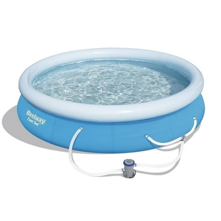 Bestway Fast Set 12' x 30" Swimming Pool Set with Filter Pump