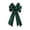 Green, variant on Large Velvet Christmas Bow with Gold Trim, 20.87 Inch Decorative Tree Topper Ornament for Wreath Gift Topper Indoor Holiday Home Decoration