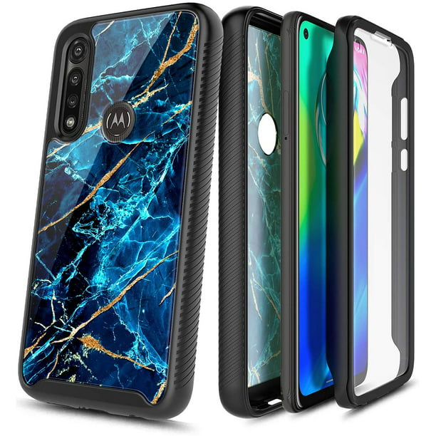 For Motorola Moto G Power Case, with Built-in Screen Protector, Nagebee Full-Body Rugged Bumper Cover, Shockproof Durable Case (Sapphire) - Walmart.com