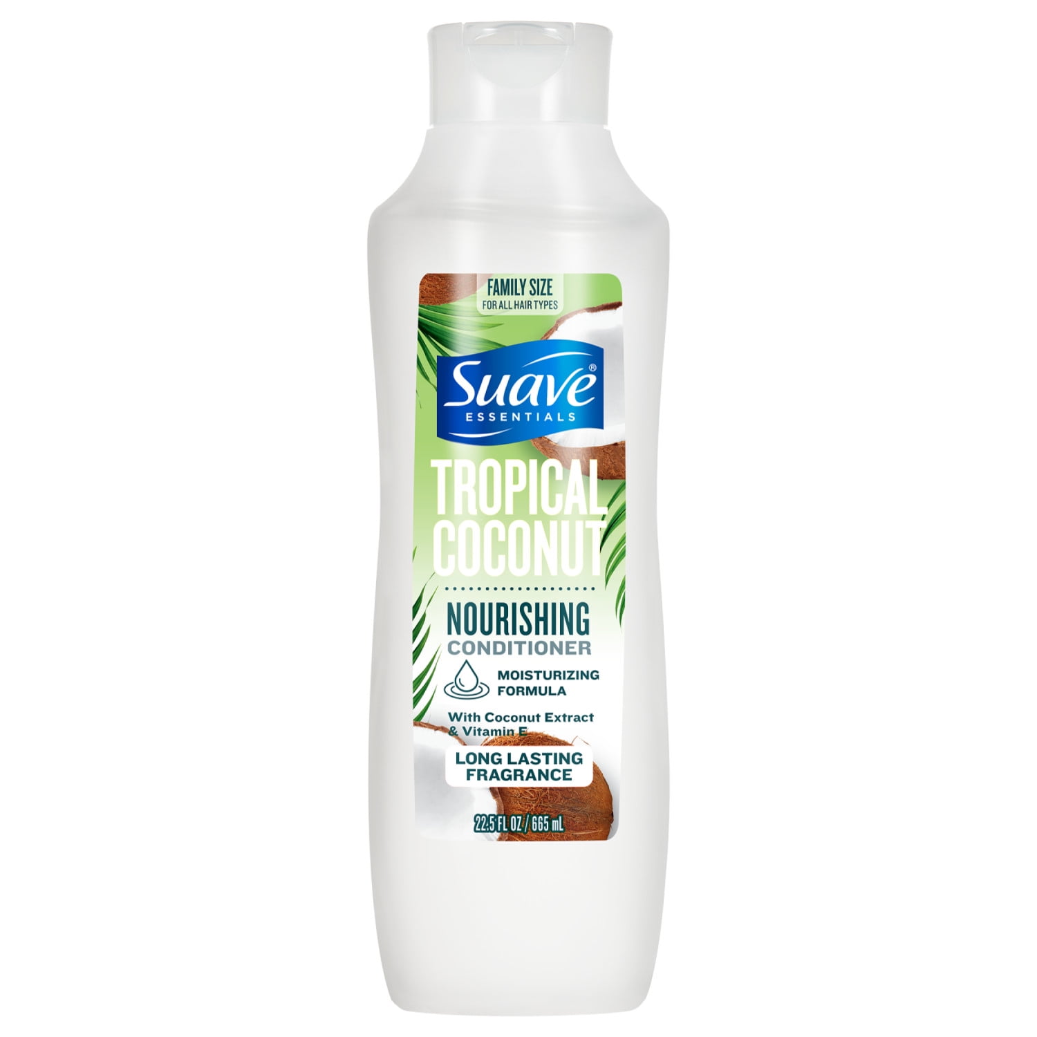 (4 pack) Suave Tropical Coconut Nourishing Conditioner with Coconut Extract & Vitamin E, 22.5 FL OZ