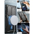 thumbnail image 2 of ExoGuard For Samsung Galaxy S24 Ultra Case, Phone Case with Screen Protector and Kickstand (Black), 2 of 6