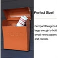 thumbnail image 5 of NACH Vicki Terracotta Brown Mailbox, Wall Mount Mailboxes For Outside, Weather Resistant Metal Mailbox, Maximum Rust Protection, 11x4.5x12.5 in, MB-7301, 5 of 5
