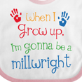 thumbnail image 4 of Inktastic Millwright Future Boys or Girls Baby Bib, 4 of 4