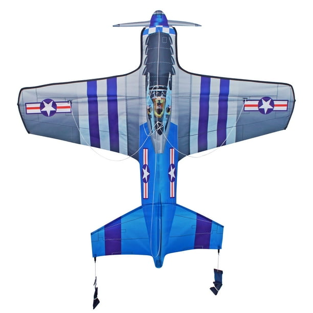AmaZing Kites 3D Nylon P51 Mustang World War II Fighter Plane Kite