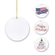 thumbnail image 2 of Almacén de EE. UU., 3 espacios en blanco de 3,5 pulgadas, sublimación, círculo grande, rectángulo, árbol de Navidad, adornos de cerámica en sublimación de cerámica, 2 of 4