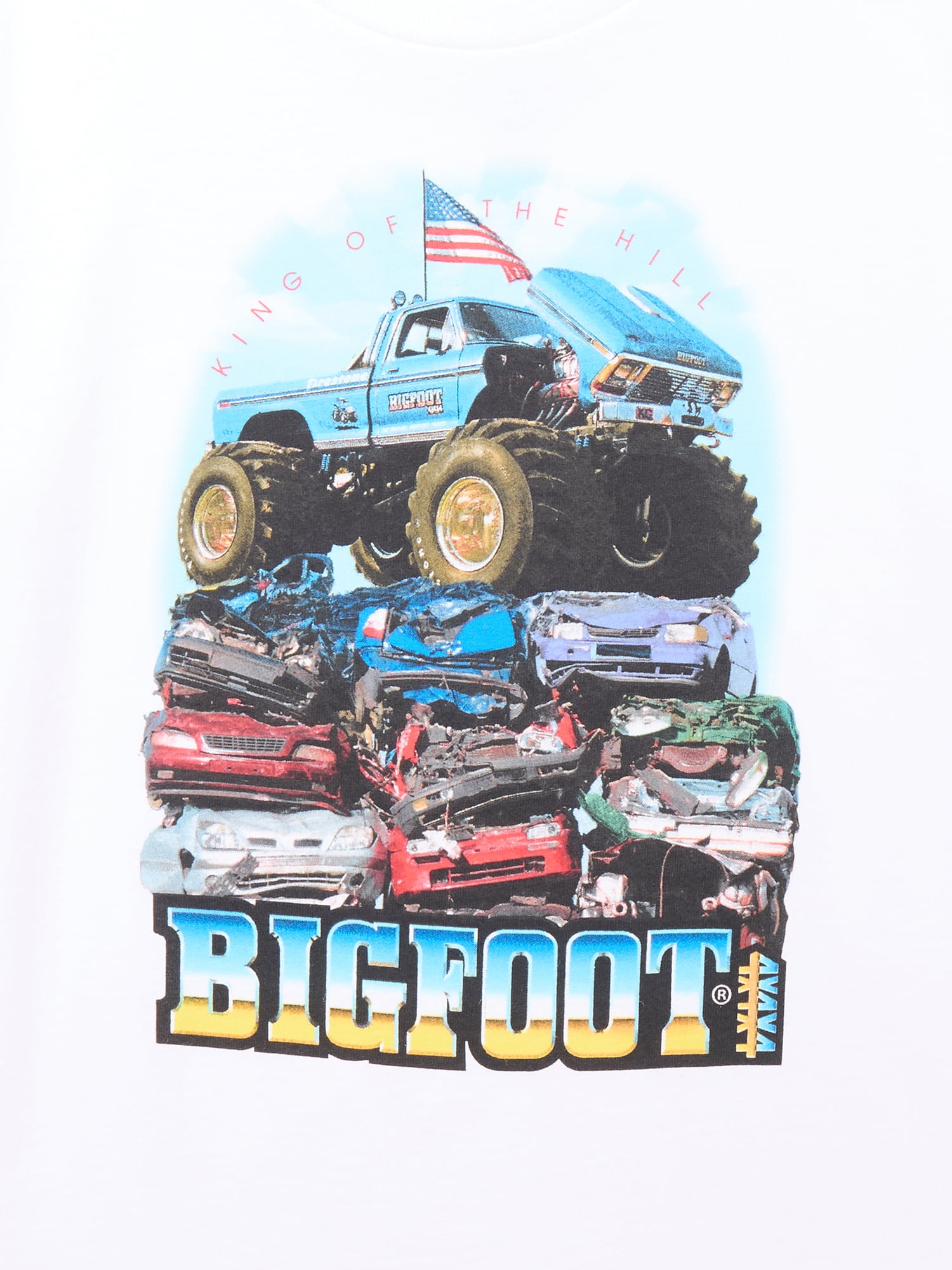 Bigfoot King Boys Graphic Tee with Short Sleeves, Sizes 4-18
