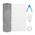thumbnail image 1 of Chicken Wire Mesh 13.7x157in Chicken Wire Poultry Netting Wire Mesh, 1 of 3